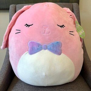 Squishmallow 16in Bop the Bunny Bowtie